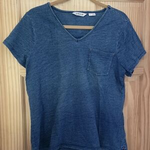 Orvis Blue V-Neck T-Shirt